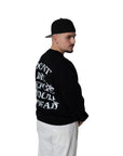 DON'T DIE BEFORE YOU'RE DEAD OVERSIZED SWEATSHIRT - Black