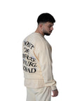 DON'T DIE BEFORE YOU'RE DEAD OVERSIZED SWEATSHIRT - Apricot